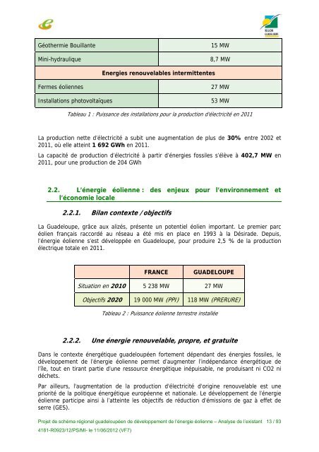 Analyse de l'existant - PrÃ©fecture de rÃ©gion Guadeloupe