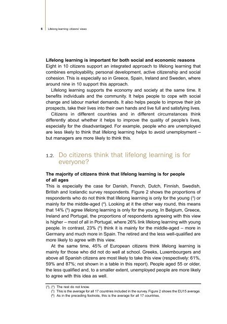 Lifelong learning: citizens' views - European Commission - Europa