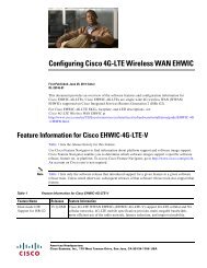 Configuring Cisco 4G-LTE Wireless WAN EHWIC