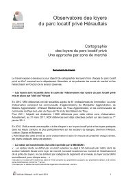 Observatoire des loyers du parc locatif privé Héraultais - Adil