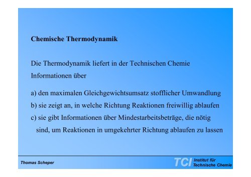 Technische Chemie - TCI @ Uni-Hannover.de