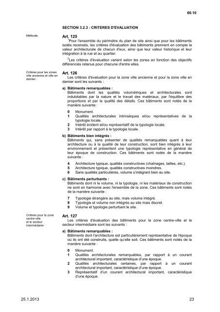 REGLEMENT D'AMENAGEMENT COMMUNAL (RAC) - Ville de La ...