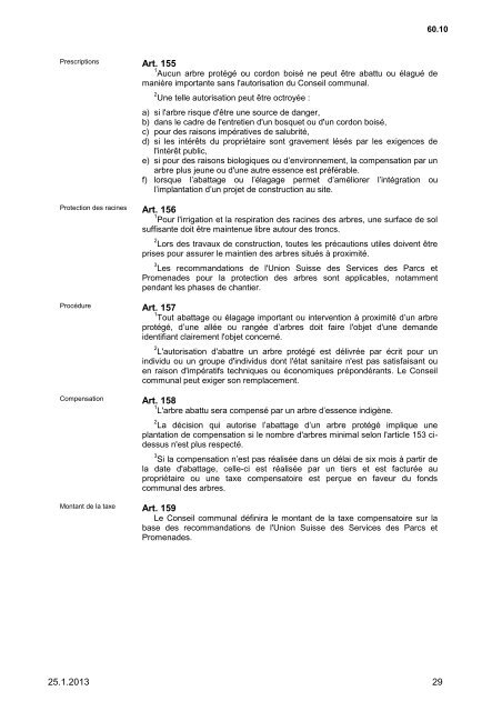 REGLEMENT D'AMENAGEMENT COMMUNAL (RAC) - Ville de La ...