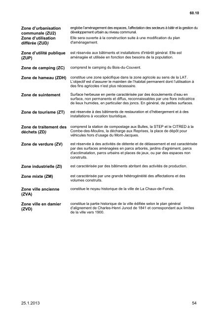 REGLEMENT D'AMENAGEMENT COMMUNAL (RAC) - Ville de La ...