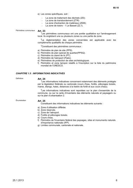 REGLEMENT D'AMENAGEMENT COMMUNAL (RAC) - Ville de La ...