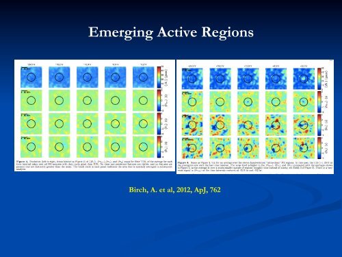 Helioseismology in Space Weather - National Solar Observatory