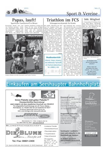 Papas, Lauft! - Dorfzeitung Seeshaupt