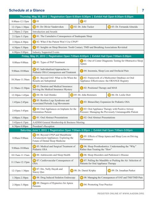 Preliminary Program - The American Academy of Dental Sleep ...