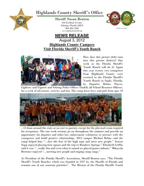 08-03-2012 Florida Sheriffs Youth Camp - Highlands County ...