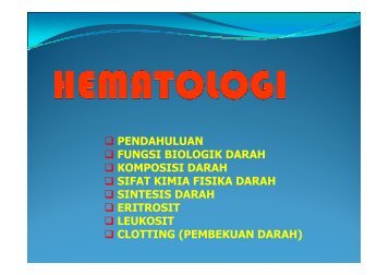 fungsi biologik darah - Blogs Unpad