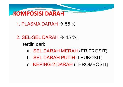 fungsi biologik darah - Blogs Unpad