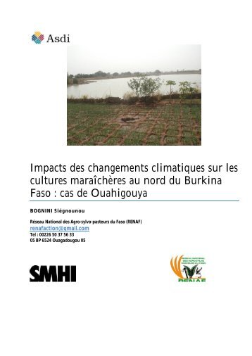 Impacts des changements climatiques sur les cultures ... - weADAPT