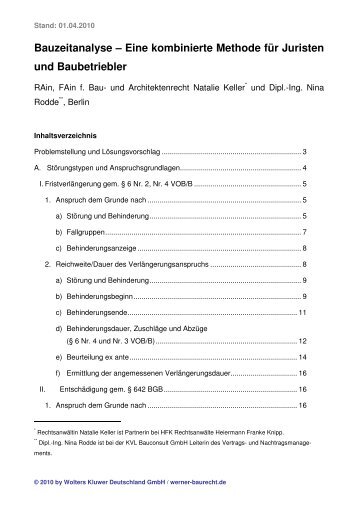 Eine kombinierte Methode fÃƒÂ¼r Juristen und ... - Werner Baurecht