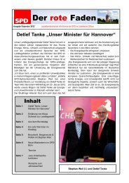 Roter Faden - Ausgabe Dezember 2012 - SPD Unterbezirk Gifhorn