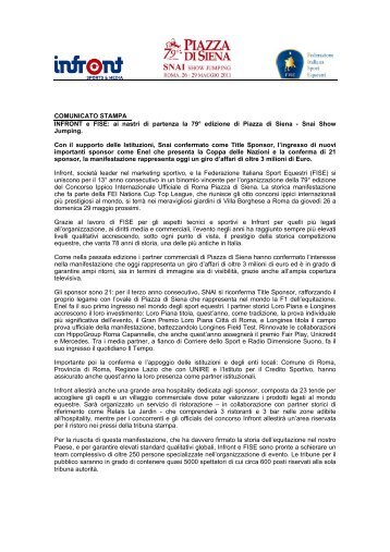 Piazza di Siena 2011 -cartella stampa - Unire