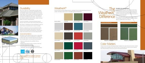 WeatherX Color Guide - Valspar Coil & Extrusion