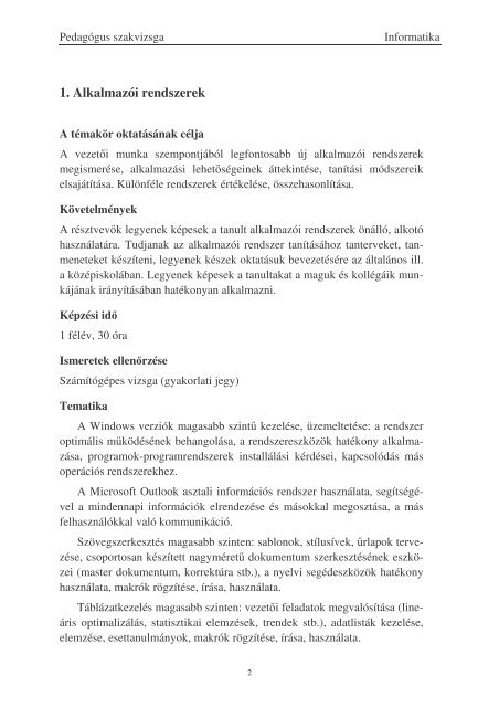 szakvizs - ELTE Informatikai Kar