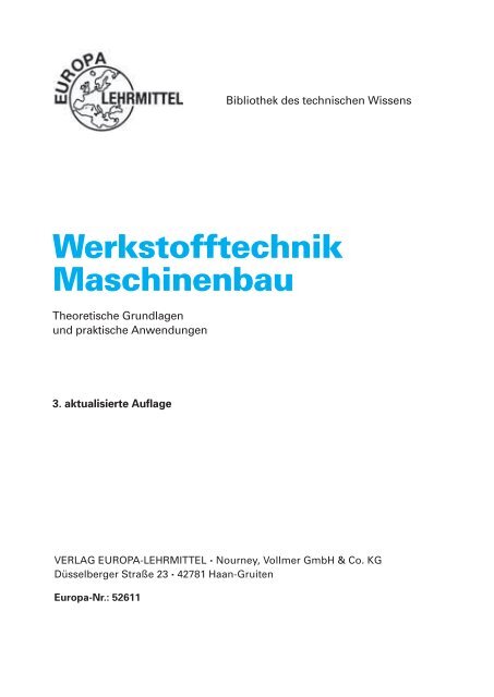 Werkstofftechnik Maschinenbau