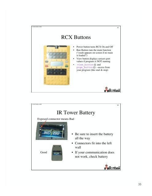 Handyboard and Kit Manual (A.K.A. - Botball Programming Guide)