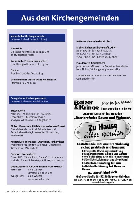 Seite 14 - Stiftung Diakoniestation Kreuztal