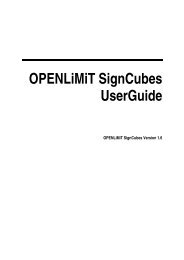 1. OPENLiMiT SignCubes UserGuide