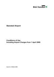 Conditions of Use document for Stansted Airport 2009/10 - London ...