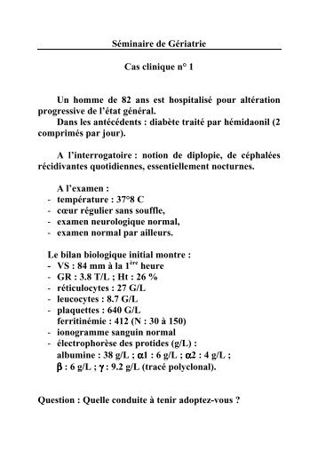 Cas clinique VS - PIRG