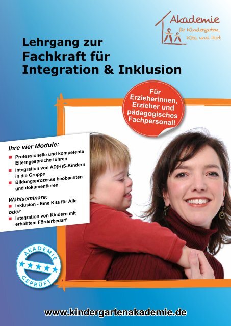 Fachkraft für Integration & Inklusion - Akademie für Kindergarten