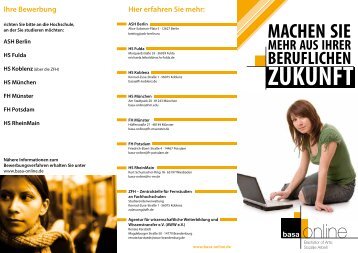 Bachelor of Arts Soziale Arbeit - ZFH