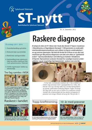 ST-Nytt nr. 13, 2012 - Sykehuset Telemark