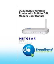 DG834GUv5 Wireless Router with Built-in DSL . - Telkom Business