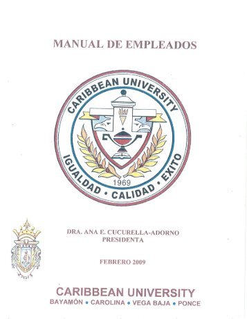 MANUAL DE EMPLEADOS - Caribbean University