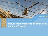 Mature Field Production Enhancement Contract ... - Petroleumclub.ro