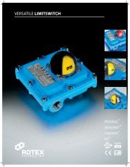 Rotex DXLW1 Limit Switch.pdf - Rotex Infinity Actuators