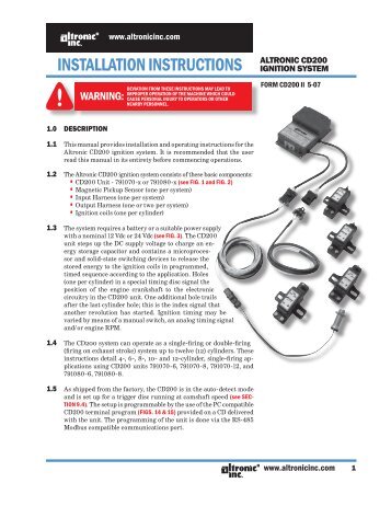 CD200 II 5-07 - Altronic Inc.