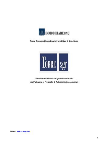 Corporate Governance - TORRE Sgr