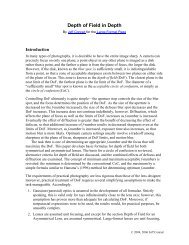 Depth of Field in Depth (PDF) - Large Format Photography. Info