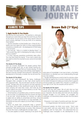 Brown 1st Kyu Fact S.. - GKR Karate