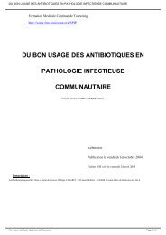 du bon usage des antibiotiques en pathologie infectieuse ...