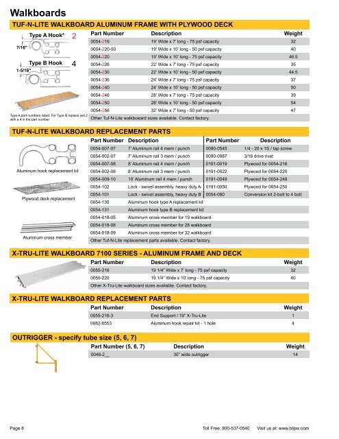 Sectional and Utility Scaffold Catalog - Bil-Jax