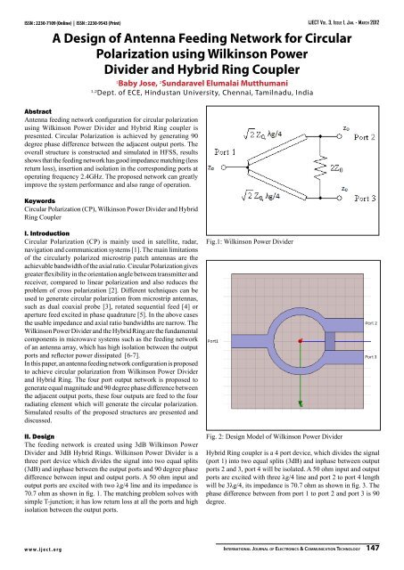 A Design of Antenna Feeding Network for Circular Polarization ... - iject