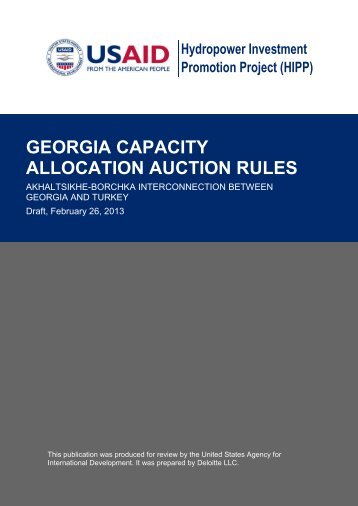 georgia capacity allocation auction rules - Hydropower Investment ...