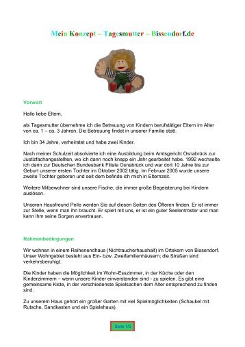 Mein Konzept – Tagesmutter – Bissendorf.de