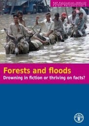 Forests and floods. Drowning in fiction or thriving on facts? - FAO