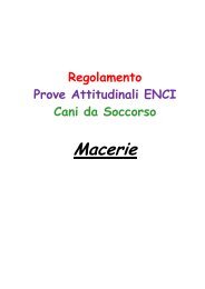 Regolamento Attitudinali Macerie [PDF] - Enci