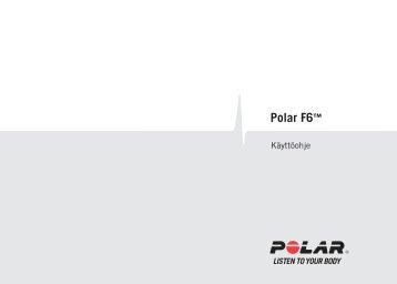 Polar F6 käyttöohje