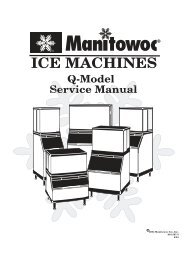 ICE MACHINES Q-Model Service Manual