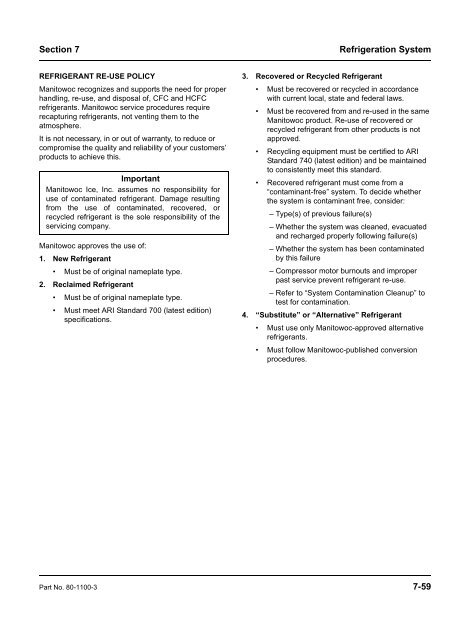 ICE MACHINES Q-Model Service Manual