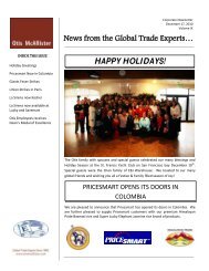 News from the Global Trade Experts… HAPPY ... - Otis McAllister Inc.