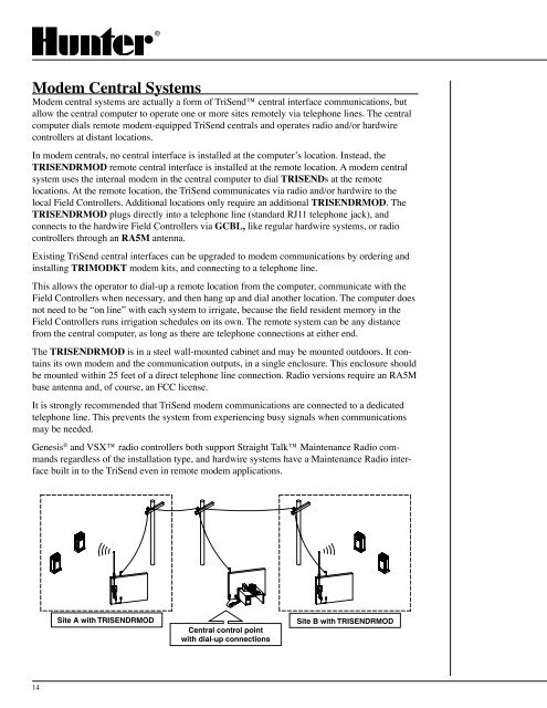 Hunter Control System Design Guide - Hunter Industries